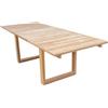 DecHome Tavolo Allungabile in Teak 180/260x100x75h cm colore Marrone Rockwell - TPM307