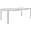 Vermobil Tavolo da Giardino Allungabile Rettangolare in Metallo 180/250x90x75h cm colore Bianco - EX18090 BCU