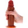 ToyJoy Get Real Silicone Foreskin Dong Caramel 19cm