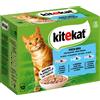 Kitekat in buste 48 x 85 g Umido per gatto - Box di pesce in Gelatina