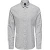 ONLY & SONS Onscaiden LS Stripe Linen Shirt 6601 Camicia, Navy Scuro, L Uomo