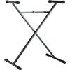 Konig & Meyer 18962 Supporto Stand ad X Professionale per tastiera, Nero Opaco