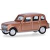 herpa modello di auto Renault R4, in scala 1:87, pezzo da collezione, modello tedesco, statuetta plastica, Colore: beige metallizzato