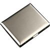 Kuboy Portasigarette durevole per 20 sigarette (96 x 84 x 18 mm), portasigarette in nichel (Brush), argento, für 20 Zigaretten (96 * 84 * 18mm), Portasigarette