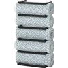 SEALSKIN carré Binario per Asciugamani, Acciaio Inossidabile/Verniciatura a Polvere, Nero, Grande