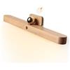 JinsenTGG Lampada da specchio bagno LED lampada da parete in legno dal design magnetico 4000K, lampada da parete orientabile a 360° dimmerabile, lampada da trucco ricaricabile con interruttore tattile