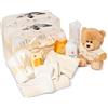 Baby Box Shop Set Regalo Neonato Maschio e Femmina Unisex - Regalo Neonato e Baby Shower - Include 2 Valigie Crema e Accessori Neonati - Regalo Nascita Bimba e Bimbo