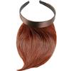 WIG ME UP - Incredibile frangetta con clip con Cerchietto Effetto davvero Naturale, Rosso(35), HA073T-35