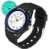 Forrader Orologio sportivo da donna, analogico, unisex, al quarzo, impermeabile, con luce notturna, per abbinamenti casual alla moda o attività sportive, nero/blu