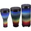 Remo World Percussion, Set Festival Combo Pack (1x Djembe, 1x Timbau, 1x Tubano), Holi Blue DP-2510-AA-67
