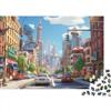 OPSREY Soleggiato Puzzle Da 1000 Pezzi Per Adulti | Sfondo della città .Stampa Di Alta Qualità Collezione Fantasy Educativo Puzzle Consigliato A Partire Dai 14 Anni 500pcs (52x38cm)