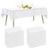 Luriseminger Tovaglia Usa e Getta 10 pezzi, Impermeabile Tovaglie Bianche Tovaglia Monouso Rettangolare Tovaglia per Tavolo da Buffet, Feste, Cena, Matrimonio, Anniversario e Altro (150 x 280cm)