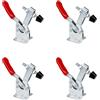 wadafen 4 Toggle Morsetto,GH-201-B Tenditori per Leva del Ginocchio Morsetto a Leva Orizzontale a Sgancio Rapido,Applicabile a Lavorazione del Legno,Saldatura,Prodotti Fatti a Mano