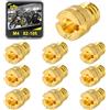 Area1 Set di 10 ugelli universali per carburatore M4, 4 mm, set di ugelli principali, 82, 85, 88, 90, 92, 95, 98, 100, 102, 105, per GY6 China 4T 139 QMB/QMA (tipo M4/82-105/10 pezzi)
