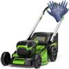 Greenworks GD60LM46SP - Rasaerba Mulching 46 cm - Optional Kit Battery - Macchina + Kit Battery 2 Ah