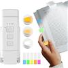 Bigqin Lampada per Leggere a Letto con 100 Etichette per Indici, Luce Lettura Libro Notturna, 3 Modalità di Colore e 5 Luminosità Dimmerabile, luce Portatile Ricaricabile USB,Bianco