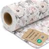 Amazinggirl Tessuto al metro cotone 1M x 160 cm - Tessuti e stoffe per cucito creativo decorazione e fai da te Stoffa ideali per abbigliamento arredamento Oeko-Tex Rosa selvatica