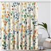 Amaredom Tenda da Doccia Floreale per il Bagno, Decorazione Bagno con Foglie Colorate, Set di Tende da Doccia con Ganci per Tenda - 180x180 cm
