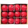 Etrexonline 12 Candele galleggianti Rosso 4.6x3cm, Candele Decorative Candele SPA Non Profumate 4 Ore di Combustione