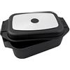 Karcher 121749 Rostiera in alluminio pressofuso 2in1 (8,7 litri, incl. coperchio e guanti da cucina, 41,5 x 25,5 cm) nera