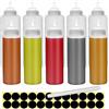 Happybase Confezione da 10 bottiglie da spremere con coperchio girevole, multiuso, da 500 ml/1000 ml, bottiglie dosatrici in plastica per salse, grill, vernice e olive