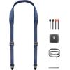 PGYTECH Tracolla per Fotocamera Rilascio Rapido Tracolla Fotocamera 110-152cm Regolabili Cinghie per Fotocamera a Sgancio Rapido per Fotografi per DSLR/SLR/Sony/Nikon/Fuji-Blu Scuro