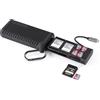 PGYTECH CreateMate Lettore di Schede ad Alta Velocità, 2-in-1 UHS-II SD 4.0/Micro SD Lettore e Supporto USB 3.1 Type-C Adattatore Custodia per Fotocamere, Smartphone, Droni e Action Cam (Nero)