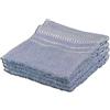 Gözze - Asciugamano Piccolo, Set da 4 Pezzi, Berlino, 100% Cotone, 30 x 30 cm - Blu