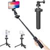 PGYTECH CapLock Treppiede con asta di prolunga per OSMO Action 5 Pro/4/3/Pocket 3/2, per Gopro 13/12/11/10, per Insta360 Ace Pro 2/ONE RS/R/X3, con adattatore per filettatura da 1/4-20