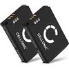 CELLONIC 2x Batteria per Headset/Auricolare/Cuffie Compatibile con Parrot Zik 3.0, Zik 2.0, MH46671 - (750mAh, 3.7V)