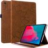 AsWant Awant Custodia Lenovo Tab M10 Plus FHD 10.3 Pollici Cover a Libro Portafoglio Flip Cover Tablet Custodia Mandala Flower in Rilievo con Porta Penna per Lenovo Tab M10 Plus TB-X606F/TB-X606X Marrone