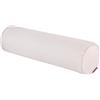 Easnea Cuscino rotondo in lino, cuscino a rullo lungo, supporto lombare, per alleviare il dolore al collo, cuscino cilindrico con fodera rimovibile, per dormire, sedia, auto, divano (beige), NFL09106