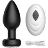 Generic Plug anale vibrante batteria silicone telecomando dilatazione anale anus sex toy spalmatore
