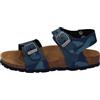 GRÜNLAND il benessere è naturale GRÜNLAND JUNIOR Sandalo bambino BIO in sughero LUCE SB1680 - BLU-MILITARE (numeric_33)