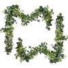 Rubessia Ghirlande Artificiali di Eucalipto 2 Pezzi Artificiali Ghirlanda con Foglie di Salice Verdi Ghirlanda Eucalipto Viti Adatto per Sfondo Decorazione Matrimonio Centrotavola