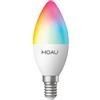 HOAU Lampadina Smart Home Casa Intelligente, Lampadina LED E14, Luce Led Intelligente App e Controllo Vocale, Compatibile con Alexa Google Assistant - App Tuya Smart Life