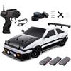 Goolsky Auto telecomandato, 1:16 Drift Auto 2,4G RC Drift Car, Auto RC con luci LED, funzione di spruzzo, auto da corsa ad alta velocità a quattro ruote motrici