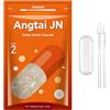 Angtai JN AngtaiJN Capsule Gelatina Vuote 2-Capsule Vuote Trasparenti da Riempire con 2 Microcucchiai, Capsula di Gelatina 2 Fai Da Te Compatibile con il Riempitore di Capsule Misura 2, 1000 pezzi