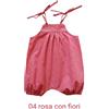 Tutina Cotone, 9 mesi, 04 rosa con fiori
