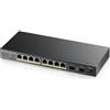 Zyxel GS1100-10HP v2 Non gestito Gigabit Ethernet (10/100/1000) Supporto Power over Ethernet (PoE) Nero