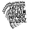 LOREC 12 Fogli Nero Adesivi Lettere Alfabeto Adesivi Lettere Adesive in Vinile Stickers Lettere Adesive per Biglietti di Auguri, Album Fotografici, DIY Scrapbooking, Decorazioni Regalo
