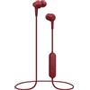 Pioneer C4 Auricolare In-Ear senza fili con Bluetooth (suono auricolare di alta qualità, tempo di riproduzione di 6 ore, vivavoce, controllo vocale, telecomando in linea, App), Bordeaux Red