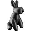 GILDE Statuetta decorativa a forma di palloncino, scultura moderna, decorazione per cani seduti, statua nera opaca, altezza 25 cm