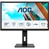 AOC P2 Q32P2 Monitor PC 80 cm (31.5') 2560 x 1440 Pixel 2K Ultra HD LED Nero