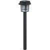 Aigostar Lampioncino segnapassi Led Cage 0,2W Nero con pannello solare IP44 Bianco freddo 6500K con sensore crepuscolare Aigostar