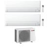 Mitsubishi Climatizzatore Dual Split MSZ-BT VGK 12+18 con MXZ-3F54VF3 Inverter R-32 Wi-Fi Classe A++ ,