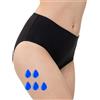 SliPss INCONTINENCE INNOVATION SliPss - Mutanda per l'Incontinenza Urinaria - Taglia L - Colore Nero - Vita Alta - Assorbenza Media fino a 300 ml - Equivalente a 1 Pannolino Usa e Getta -Lavabile e Riutilizzabile - Discreta - 1 Pz