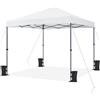 Yaheetech Gazebo Richiudibile Pieghevole Impermeabile 3x3 m in PVC Gazebo Pop Up Altezza Regolabile Tessuto Oxford Adatto per Terrazza Fiera Feste