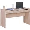 Scrivania per Computer ABEL, Misure 120x55x75cm, in Legno color Rovere