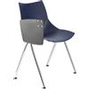 Sedia sala d'attesa AMIR CON RIBALTINA, Pratica e versatile, colore Blu